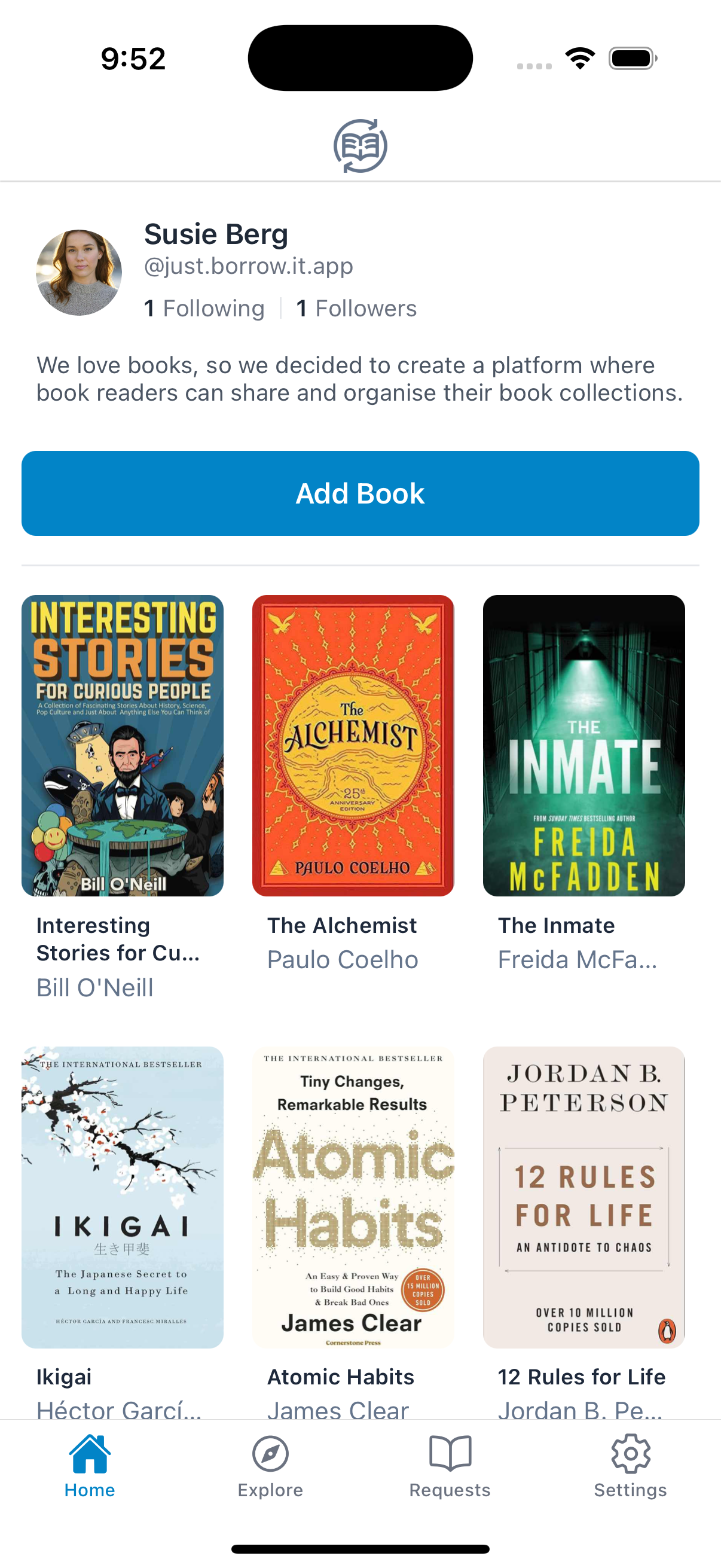 Just Borrow It App Screenshot 1